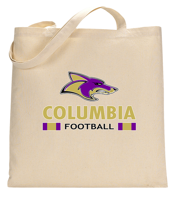 Columbia HS Football Stacked - Tote