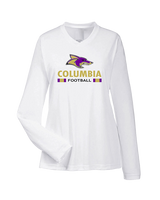 Columbia HS Football Stacked - Womens Performance Longsleeve