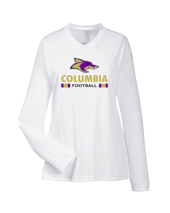 Columbia HS Football Stacked - Womens Performance Longsleeve
