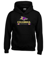 Columbia HS Football Stacked - Youth Hoodie