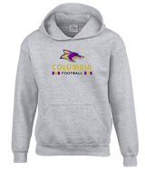 Columbia HS Football Stacked - Youth Hoodie