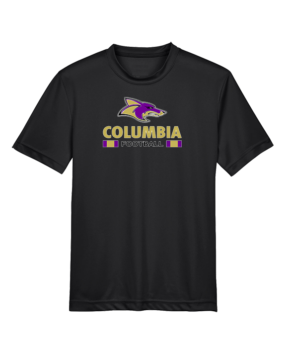 Columbia HS Football Stacked - Youth Performance Shirt
