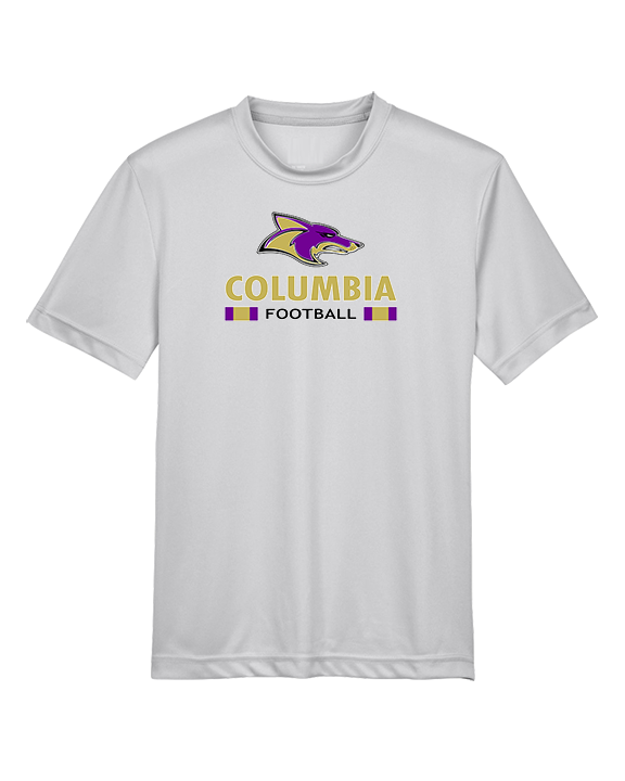 Columbia HS Football Stacked - Youth Performance Shirt