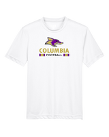Columbia HS Football Stacked - Youth Performance Shirt