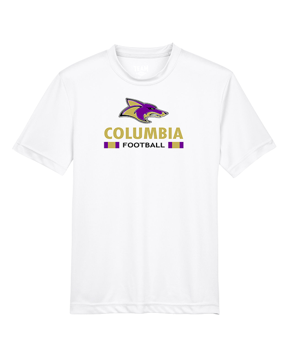 Columbia HS Football Stacked - Youth Performance Shirt