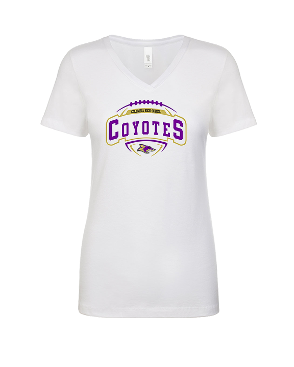 Columbia HS Football Toss - Womens Vneck