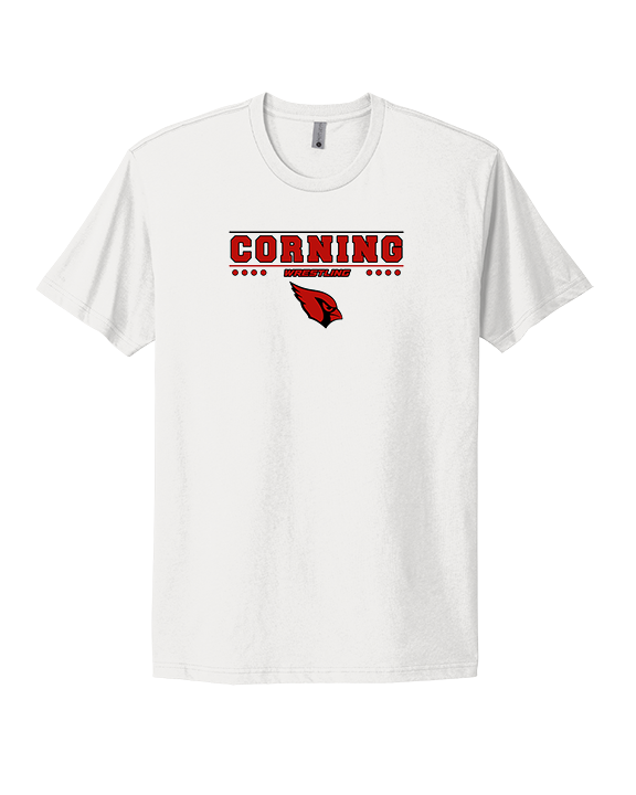 Corning Union HS Wrestling Border - Mens Select Cotton T-Shirt
