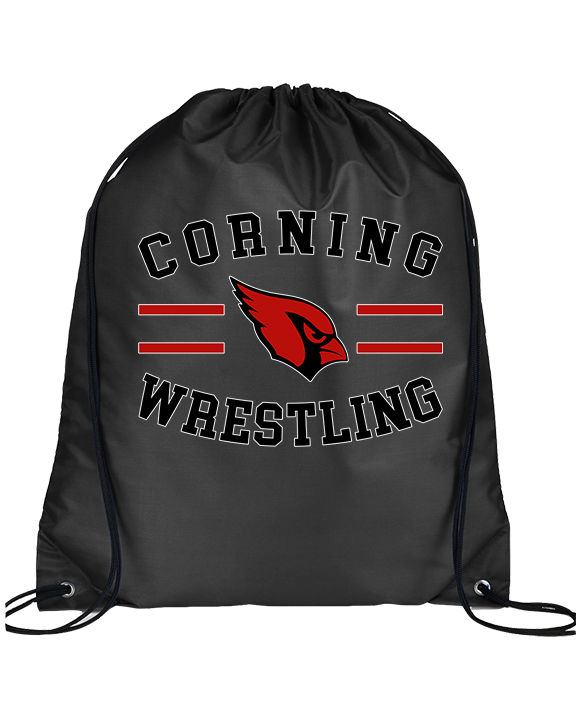 Corning Union HS Wrestling Curve - Drawstring Bag