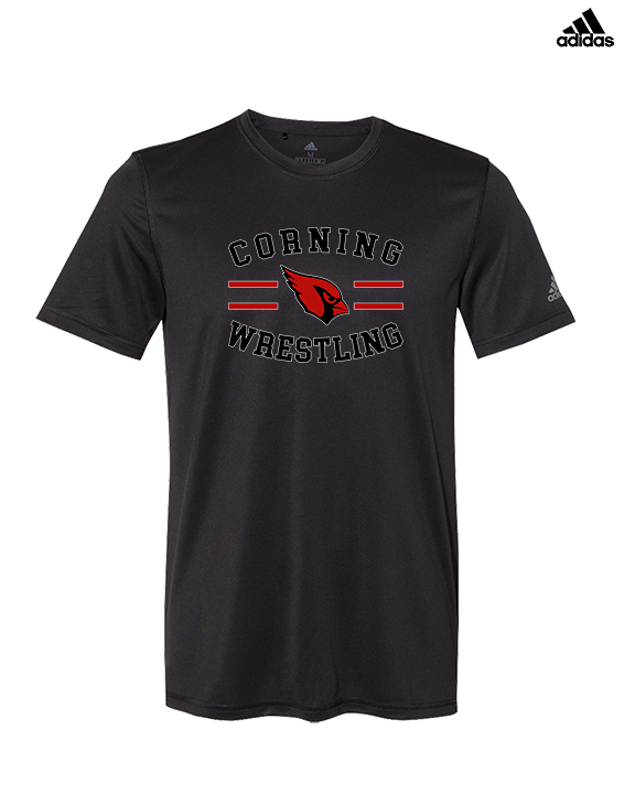 Corning Union HS Wrestling Curve - Mens Adidas Performance Shirt