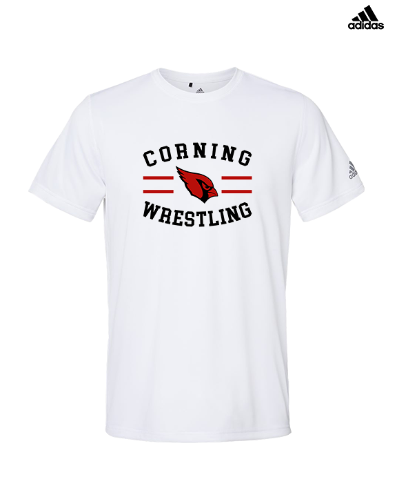 Corning Union HS Wrestling Curve - Mens Adidas Performance Shirt