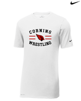 Corning Union HS Wrestling Curve - Mens Nike Cotton Poly Tee