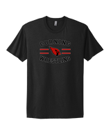 Corning Union HS Wrestling Curve - Mens Select Cotton T-Shirt