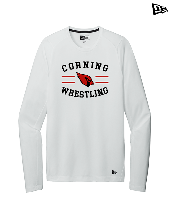 Corning Union HS Wrestling Curve - New Era Performance Long Sleeve