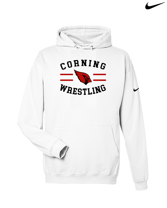 Corning Union HS Wrestling Curve - Nike Club Fleece Hoodie