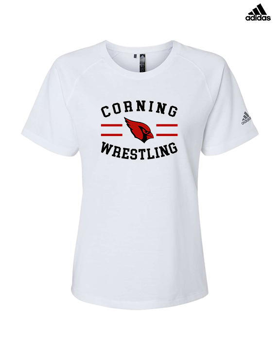 Corning Union HS Wrestling Curve - Womens Adidas Performance Shirt