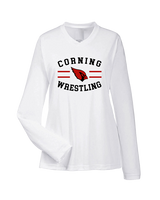 Corning Union HS Wrestling Curve - Womens Performance Longsleeve