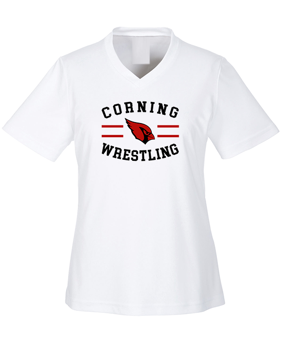Corning Union HS Wrestling Curve - Womens Performance Shirt