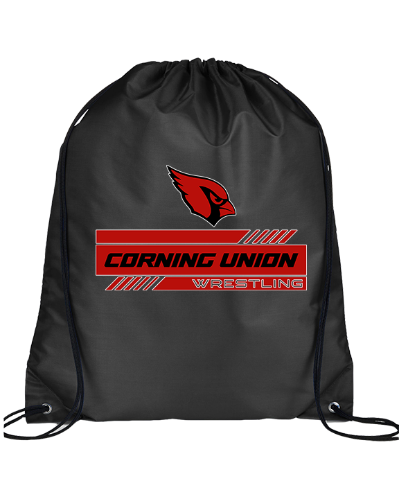 Corning Union HS Wrestling Logo - Drawstring Bag