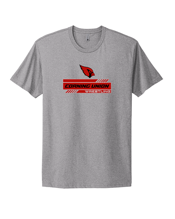 Corning Union HS Wrestling Logo - Mens Select Cotton T-Shirt