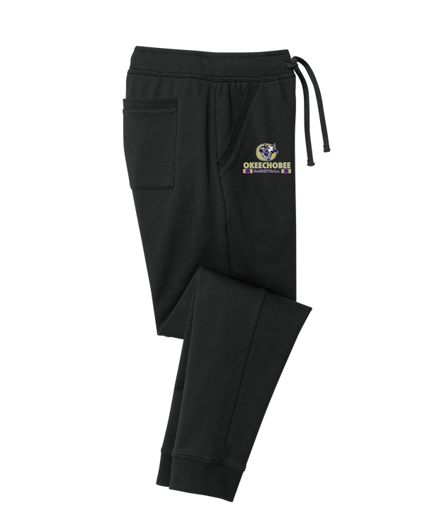Okeechobee HS Girls Basketball Stacked - Cotton Joggers