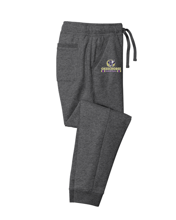 Okeechobee HS Girls Basketball Stacked - Cotton Joggers