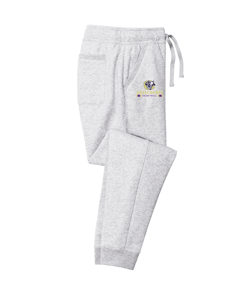 Okeechobee HS Girls Basketball Stacked - Cotton Joggers
