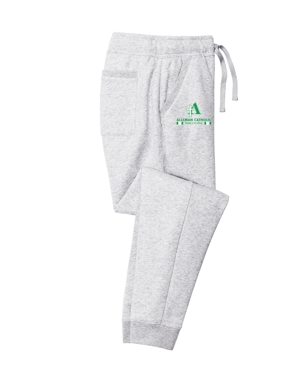 Alleman Catholic HS Wrestling Stacked - Cotton Joggers