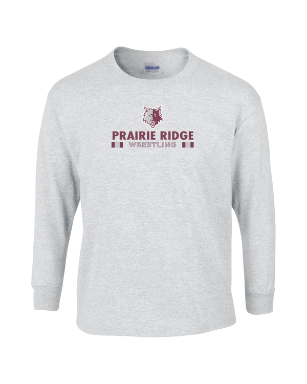Prairie Ridge HS Wrestling Stacked - Cotton Longsleeve