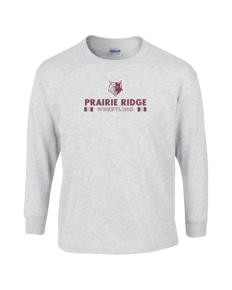Prairie Ridge HS Wrestling Stacked - Cotton Longsleeve