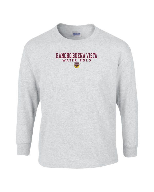 Rancho Buena Vista HS Water Polo Block - Mens Cotton Long Sleeve