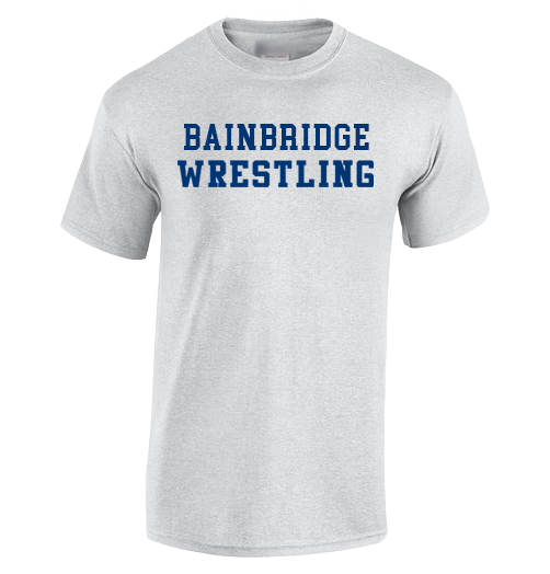 Bainbridge HS Wrestling Blue - Cotton T-Shirt (Spirit Pack)