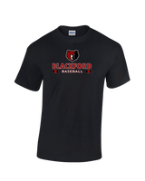 Blackford HS Baseball Stacked - Cotton T-Shirt