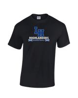 La Habra HS Basketball Stacked - Cotton T-Shirt