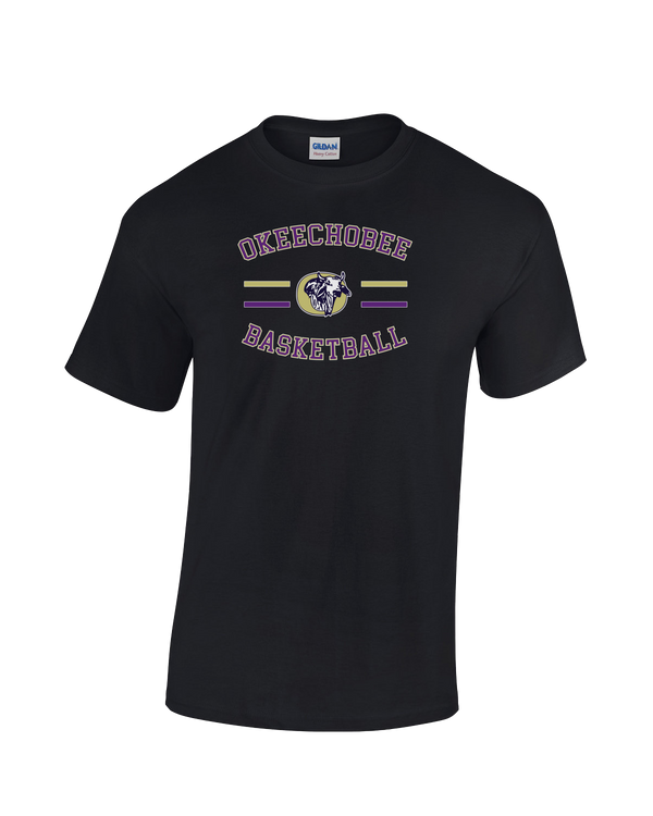 Okeechobee HS Girls Basketball Border - Cotton T-Shirt