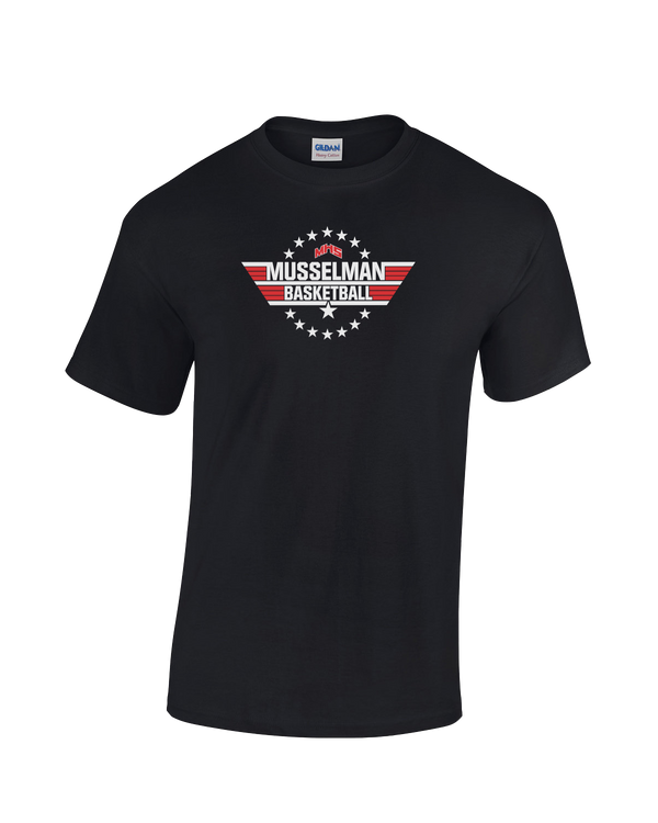 Musselman HS  Basketball Top Gun - Cotton T-Shirt