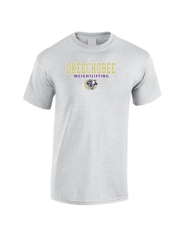 Okeechobee HS Weightlifting Block - Cotton T-Shirt