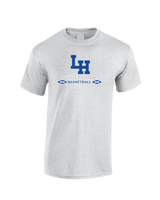La Habra HS Basketball Stacked - Cotton T-Shirt
