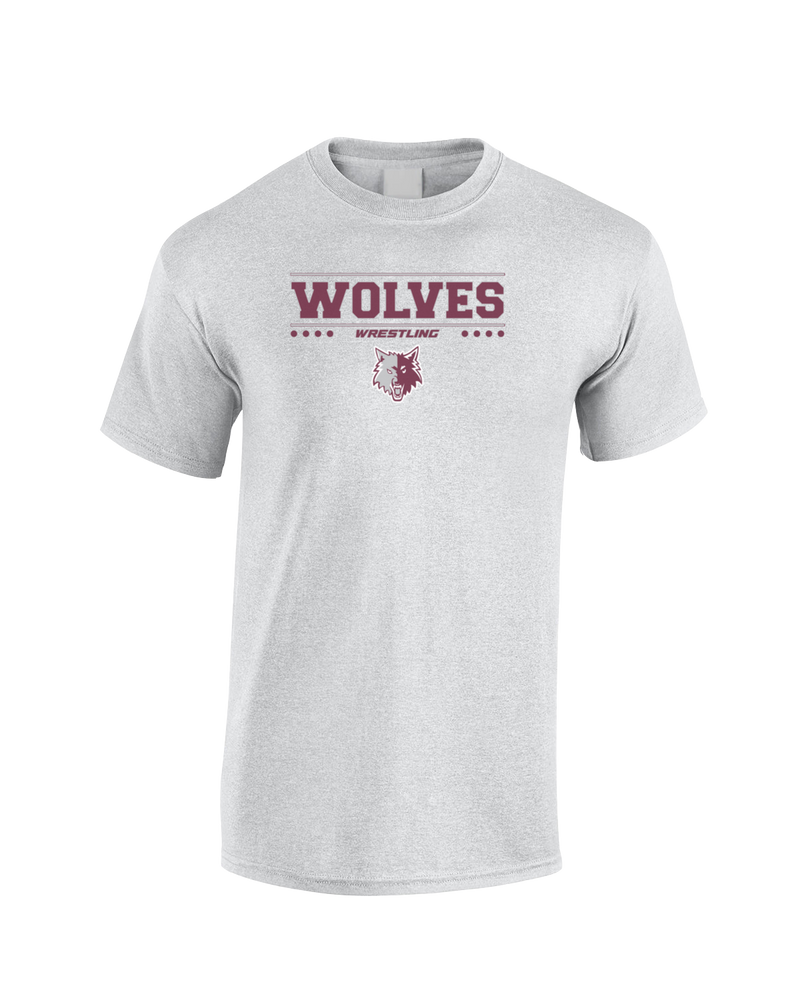 Prairie Ridge HS Wrestling Border - Cotton T-Shirt