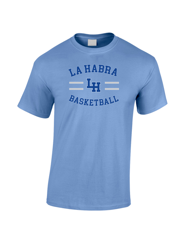 La Habra HS Basketball Curve - Cotton T-Shirt