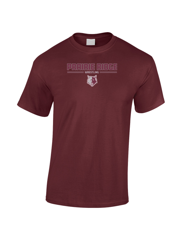 Prairie Ridge HS Wrestling Keen - Cotton T-Shirt