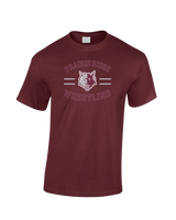 Prairie Ridge HS Wrestling Curve - Cotton T-Shirt