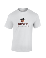 Dover HS Boys Basketball Stacked - Cotton T-Shirt