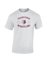 Prairie Ridge HS Wrestling Curve - Cotton T-Shirt