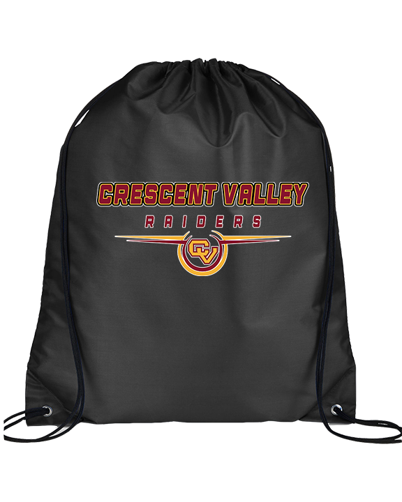 Crescent Valley HS Football Design - Drawstring Bag