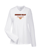 Crescent Valley HS Football Design - Womens Performance Longsleeve