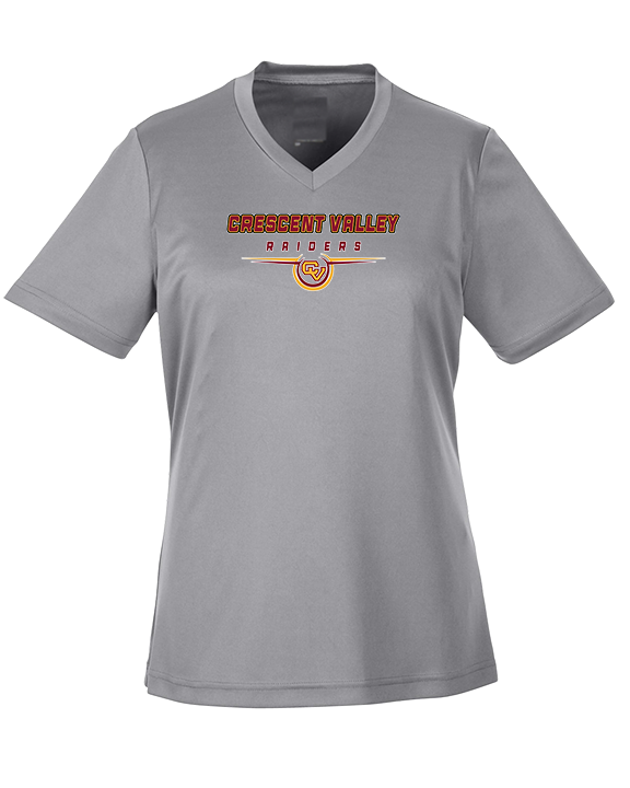 Crescent Valley HS Football Design - Womens Performance Shirt