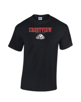Crestview HS Track & Field Block - Cotton T-Shirt