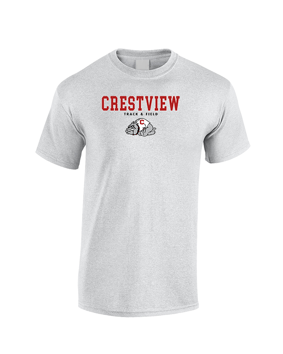 Crestview HS Track & Field Block - Cotton T-Shirt