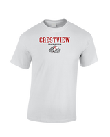 Crestview HS Track & Field Block - Cotton T-Shirt