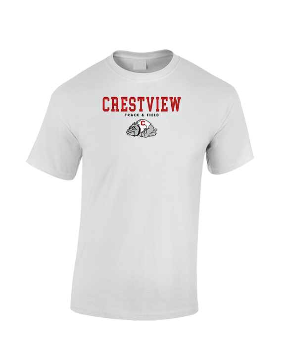 Crestview HS Track & Field Block - Cotton T-Shirt